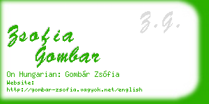 zsofia gombar business card