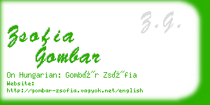 zsofia gombar business card